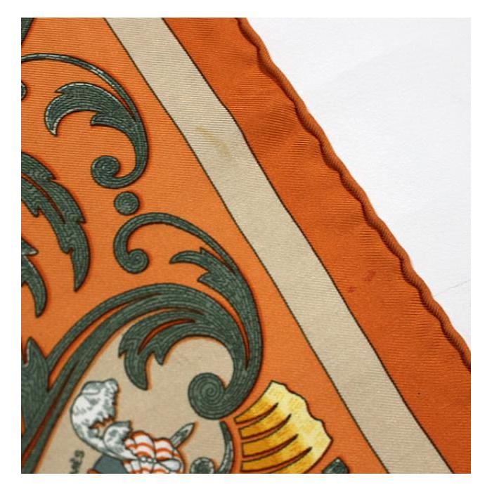 HERMES エルメス カレ45 スカーフ『Cheval Turc トルコの馬