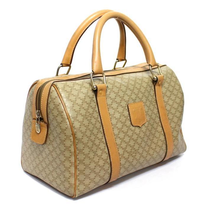 CELINE セリーヌ ミニボストンバッグ ハンドバッグ マカダム柄