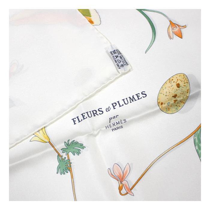 HERMES（エルメス） 広尾店 カレ90 大判スカーフ『FLEURS et PLUMES
