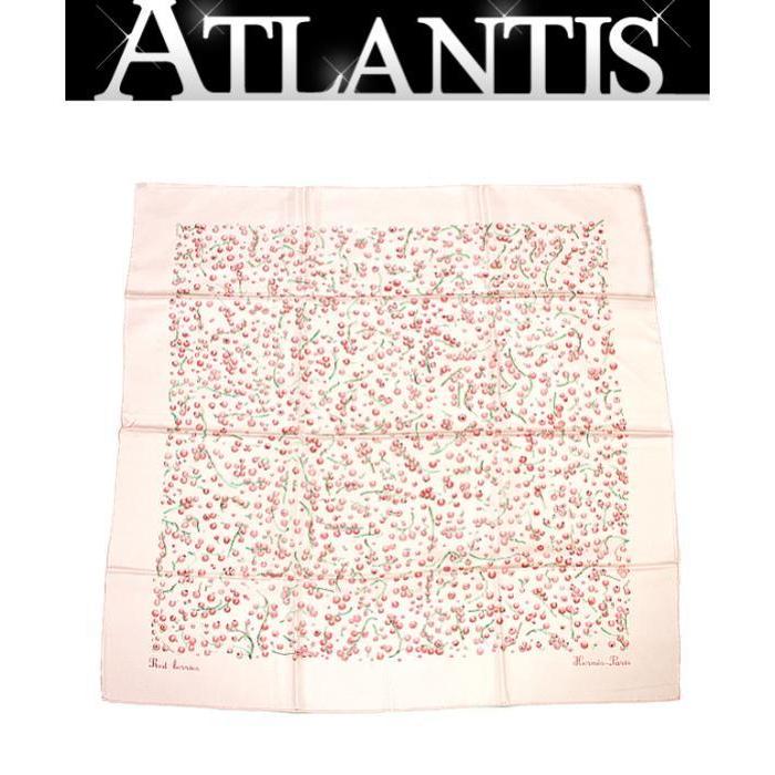 HERMES（エルメス） カレ90『Red berries 赤い果実 レッドベリー』大判