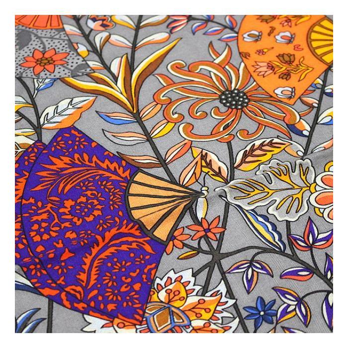 HERMES 美品 エルメス カレ140『FLEURS ET PAPILLONS DE TISSUS HERMES 美品 エルメス カレ140『FLEURS ET PAPILLONS DE TISSUS