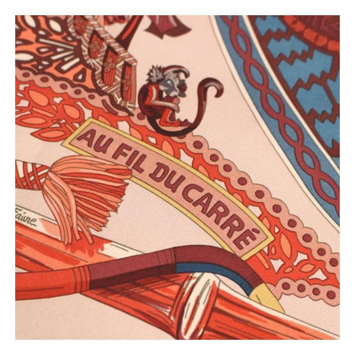 HERMES（エルメス） カレ90『AU FIL DU CARRE カレの赴くままに』大判