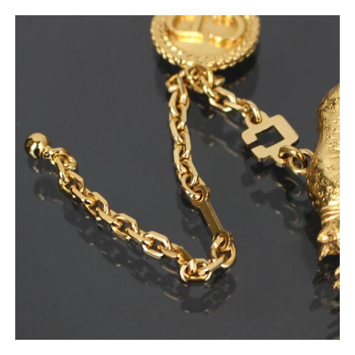 美品■クリスチャンディオール　AirPodsケース　キーホルダー　総柄　チャーム 美品□クリスチャンディオールAirPodsケースキーホルダー総柄