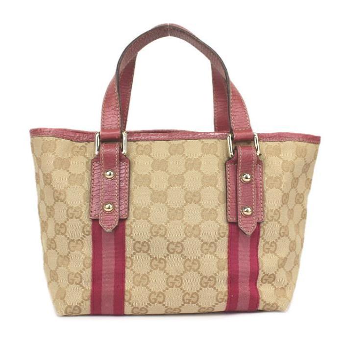 GUCCI（グッチ） 美品 ミニ ハンドバッグ 蝶 バタフライ GGキャンバス