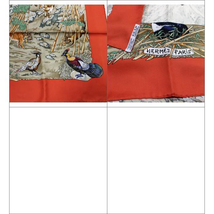 HERMES 美品 エルメス カレ90『SICHUAN 四川省』大判スカーフ