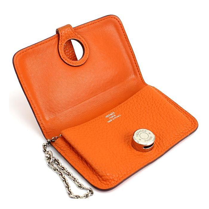HERMES（エルメス） ドゴン キーチェーン付き コイン カード ケース 