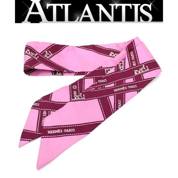 エルメス HERMES ツイリー ボルデュック スカーフ バンダナ シルク100％ ピンク :053454:atlantis - 通販