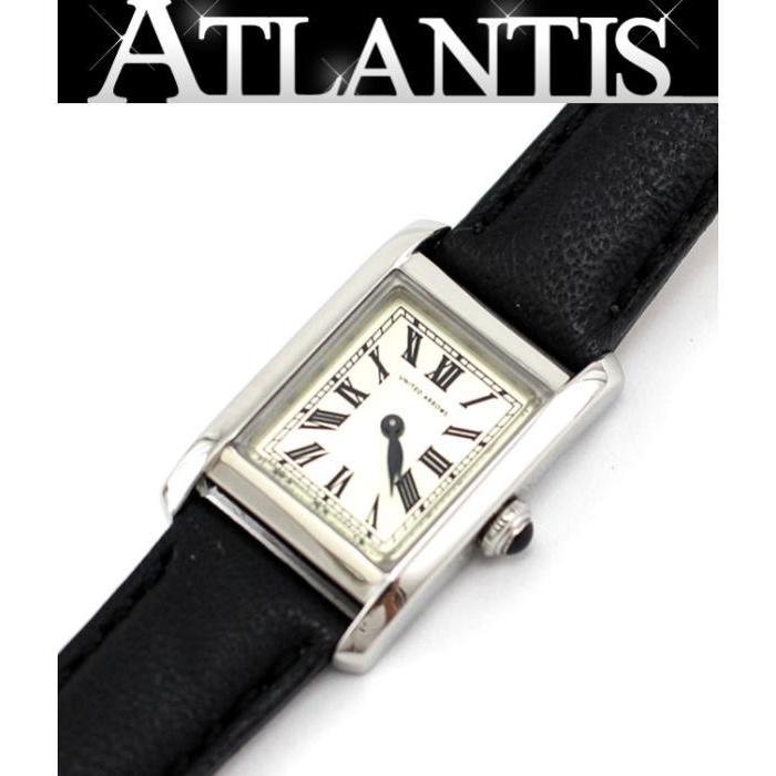 極美品 ユナイテッド アローズ UNITED ARROWS UBCB スクエア レディース 腕時計 クォーツ 黒 :053500