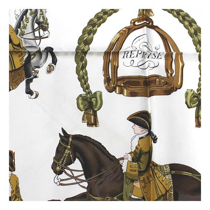 HERMES（エルメス） レア 希少 カレ90『REPRISE 乗馬風景』大判