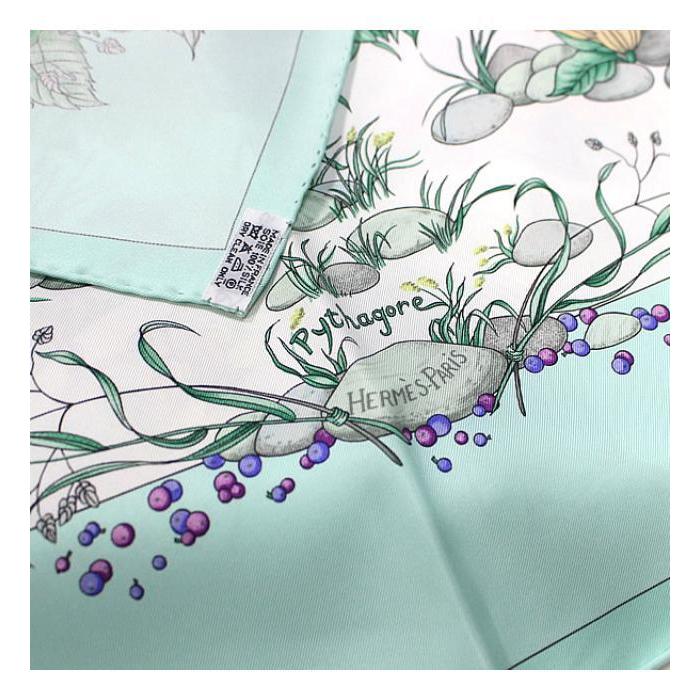 HERMES（エルメス） 極美品 レア 希少 カレ90『Pythagore ピタゴラス