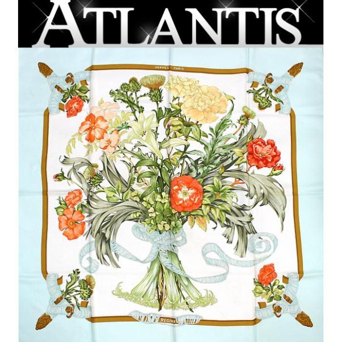 エルメス HERMES カレ90 大判スカーフ REGINA 女王陛下 HERMES エルメス カレ90『REGINA 女王陛下』大判スカーフ ブーケ