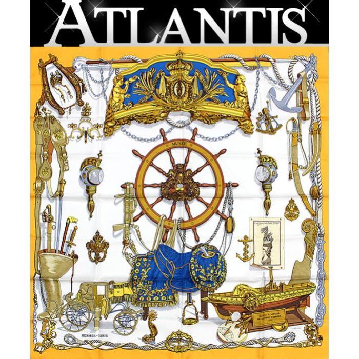 HERMÈS シルクスカーフ 船の舵　エルメス HERMÈS シルクスカーフ 船の舵エルメス