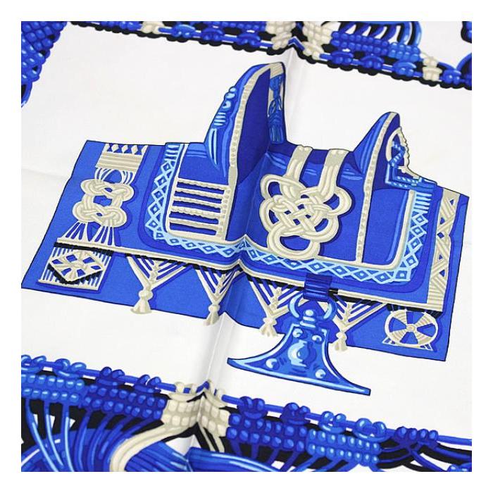 在庫処分大 SALE 激レア 希少 エルメス HERMES カレ90『MACRAME 