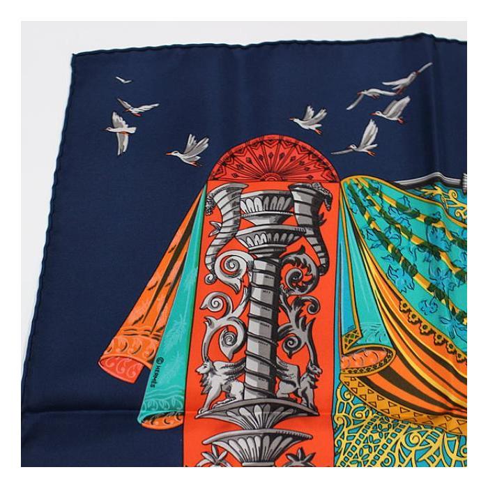 新品未使用エルメス プリーツカレ L'ATLANTiDE アトランティス大陸 HERMES エルメス カレ 90 プリーツ L'ATLANTIDE アトランティス大陸