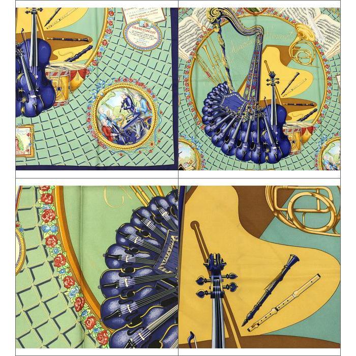 限定価格セール エルメス Hermes カレ90 スカーフ Wolfgang Amadeus Mozart モーツァルトへの賛歌 緑 高質で安価 Www Perfectressusorder Com