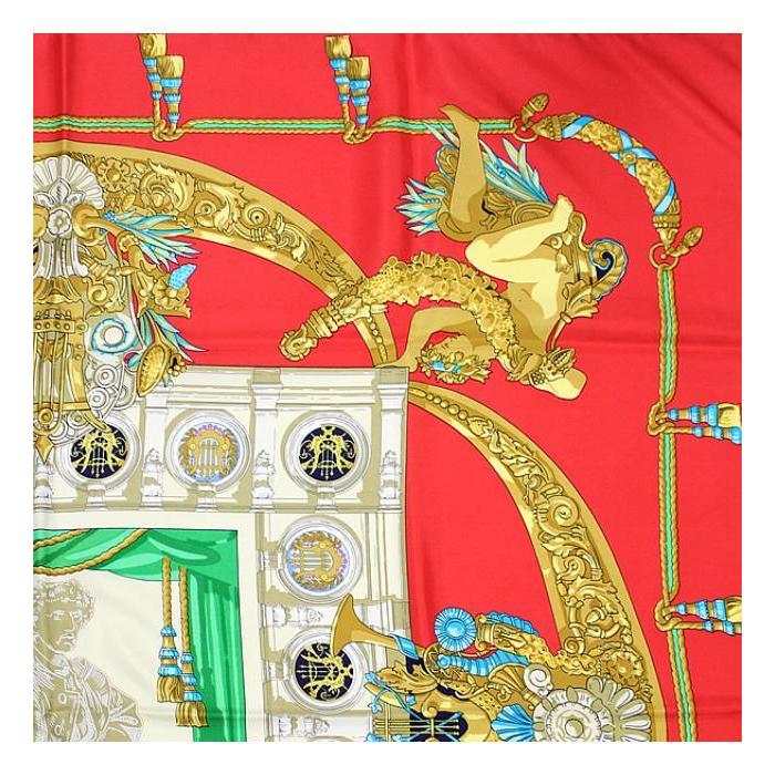 HERMES（エルメス） 美品 カレ90『HOMMAGE A CHARLES GARNIER シャルル