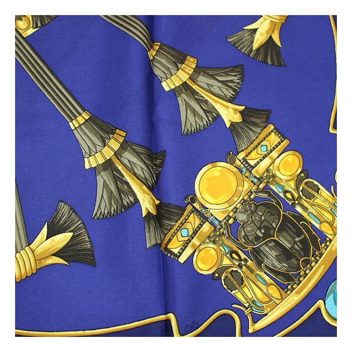 HERMES（エルメス） 美品 カレ90 レア 大判スカーフ 古代エジプト