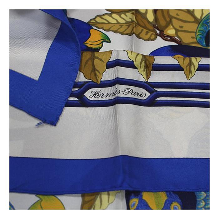 未使用　エルメス　スカーフ　 Perroquets HERMES - HERMES エルメス カレ 90 スカーフ Les Perroquets detail