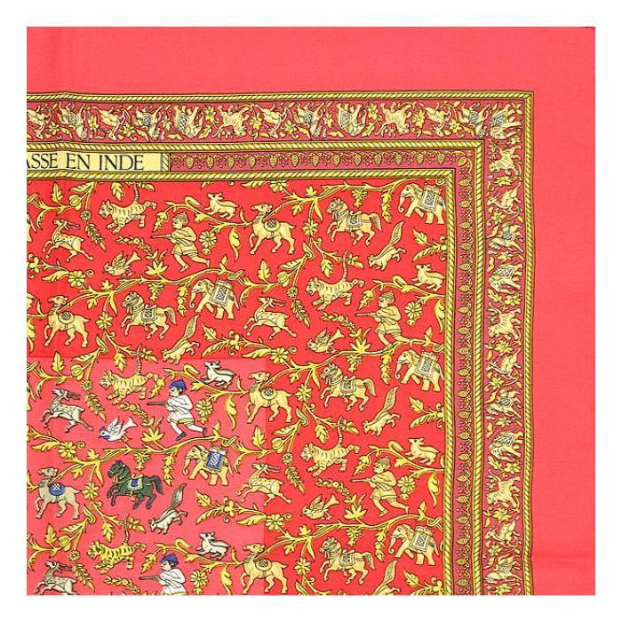 HERMES（エルメス） SALE カレ45 スカーフ『CHASSE EN INDE インドの