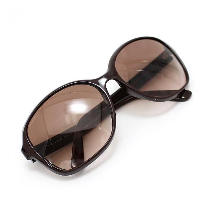 PRADA（プラダ） サングラス プラスチック×金属 ブラウン 茶系 SPR18Q