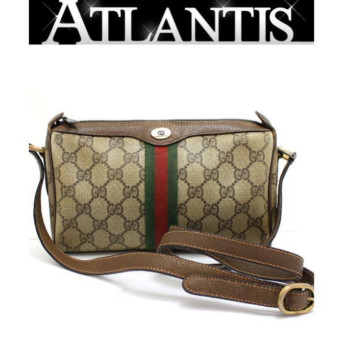 GUCCI　シェリーライン　ショルダーバッグ　 オ－ルドグッチ GUCCI◇ショルダーバッグ/シェリーライン/GG/BEG/総柄/11602089