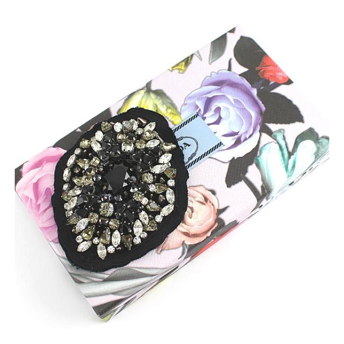 PRADA（プラダ） 在庫処分 大SALE 美品 キラキラ ブローチ ビジュー 黒