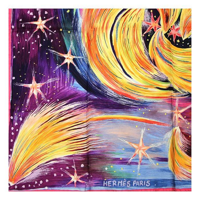 エルメス スカーフ 90cm 「冬の火」柄 エルメス スカーフ 90cm 「冬の