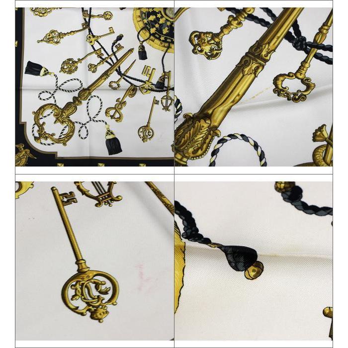 HERMES エルメス カレ90『LES CLES』大判スカーフ 鍵柄 HERMES エルメス カレ90『LES CLES』大判スカーフ 鍵柄