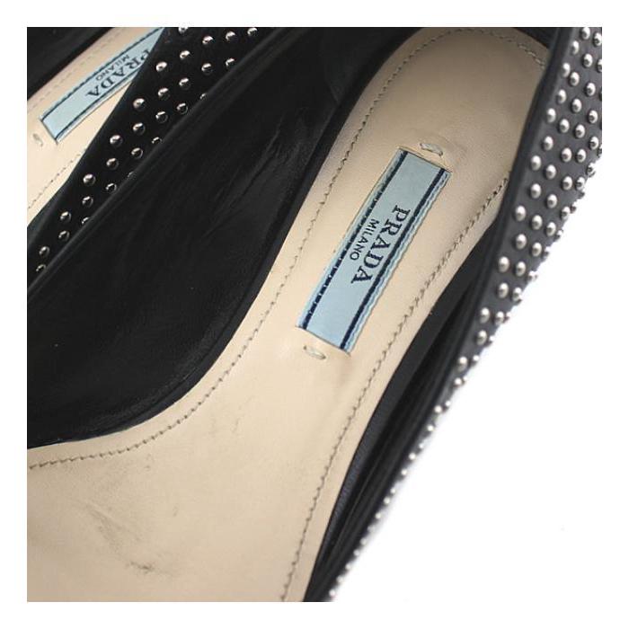 PRADA プラダスタッズ パンプスグレー36 1/2 約23.5cm | ヤマダウェブコム