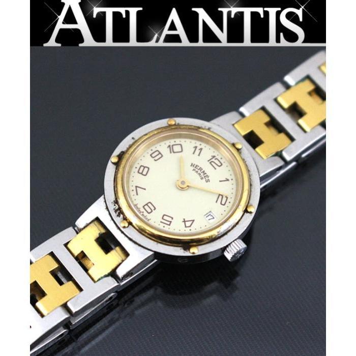 エルメス HERMES クリッパー腕時計 クォーツ ステンレススチール ベージュ系 :054154:atlantis - 通販 - Yahoo