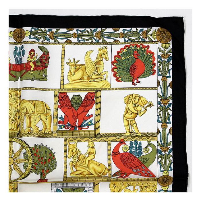 HERMES（エルメス） SALE 美品 カレ40『TORANA 塔門』スカーフ