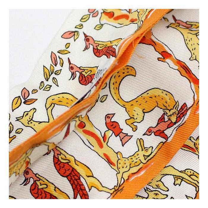 73 美品　エルメス　HERMES シルク100 スカーフ　動物 73 美品 エルメス HERMES シルク100 スカーフ 動物 73 美品