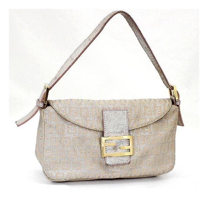 フェンディ FENDI マイクロズッカ柄 マンマバケット ハンドバッグ