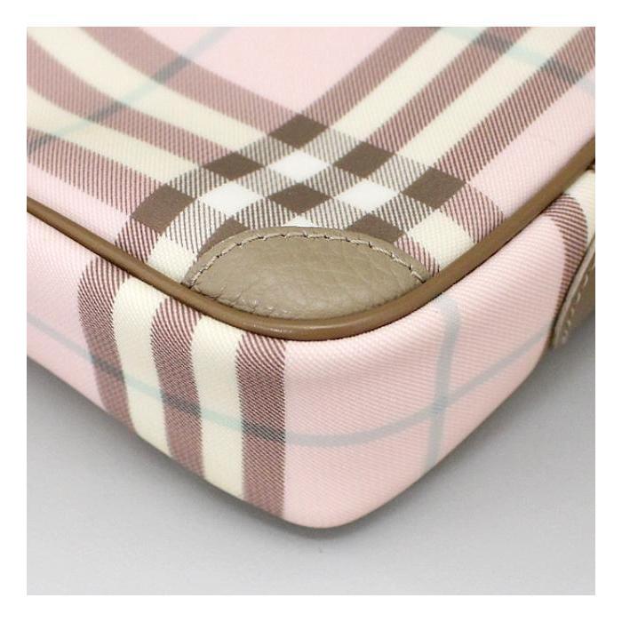 BURBERRY バーバリーロンドン ピンクショルダーバッグ BURBERRY（バーバリー） キャンバス ショルダーバッグ チェック
