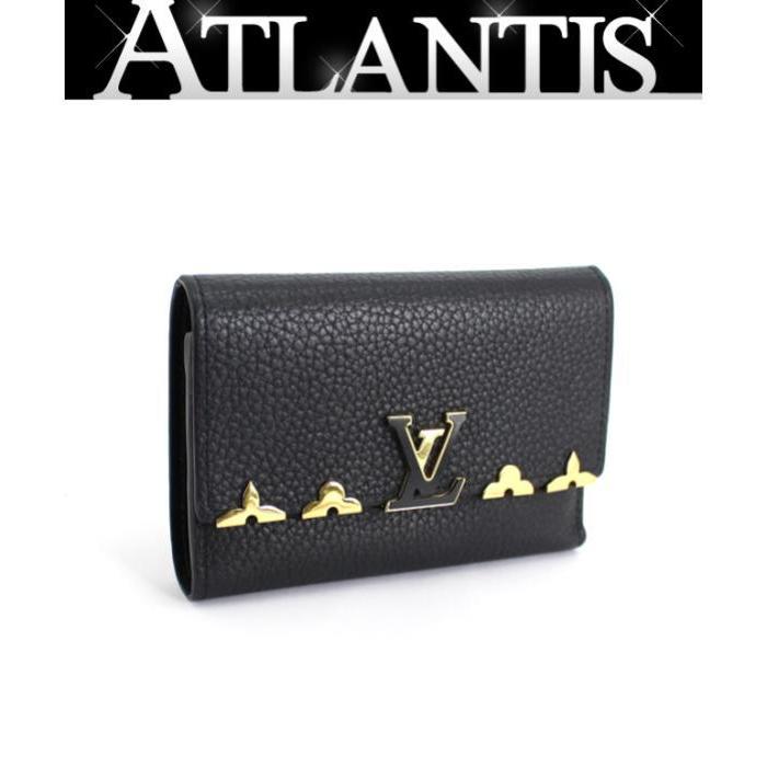 【最高級美品】ルイヴィトン カプシーヌ コンパクト 三つ折り財布 ノワール 黒 imgrc0114048552.jpg