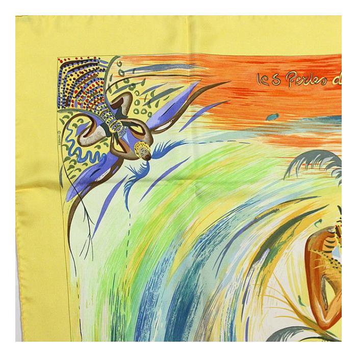HERMES（エルメス） 激レア 美品 希少 カレ90『les Perles de Turkana