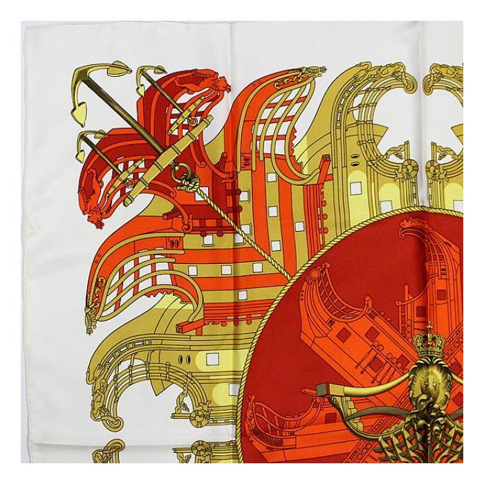 HERMES（エルメス） SALE レア 希少 カレ90『PROUES プロテウス』大判