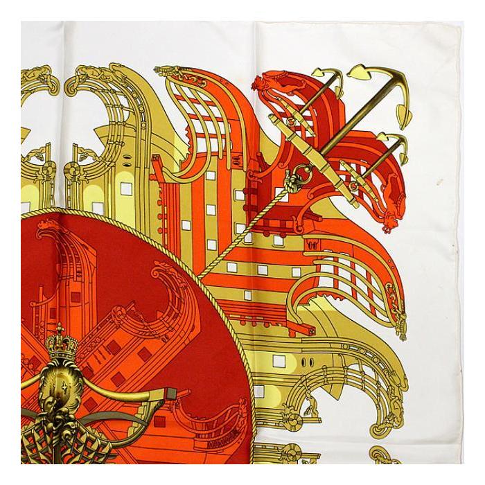 HERMES（エルメス） SALE レア 希少 カレ90『PROUES プロテウス』大判