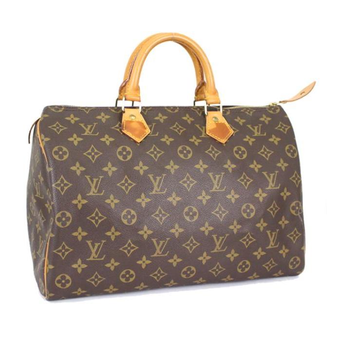 希少品　ルイヴィトン　スピーディ35 モノグラム　USA製　M41524 茶 LOUIS VUITTON ルイヴィトン スピーディ35 モノグラム M41524