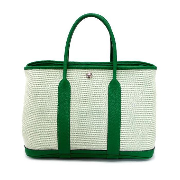 ガーデンパーティー 美品 エルメス HERMES ガーデンパーティTPM トート