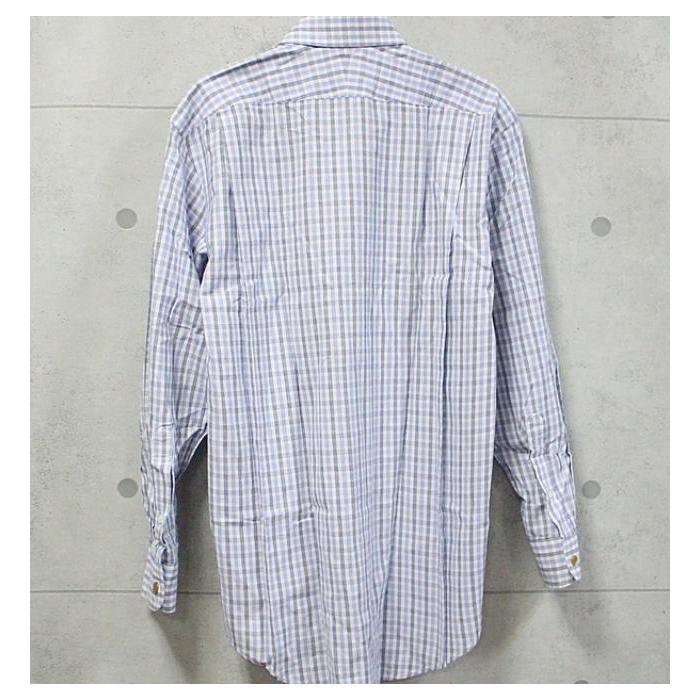 在庫処分 大SALE 美品 エルメス HERMES チェック柄 シャツ メンズ 