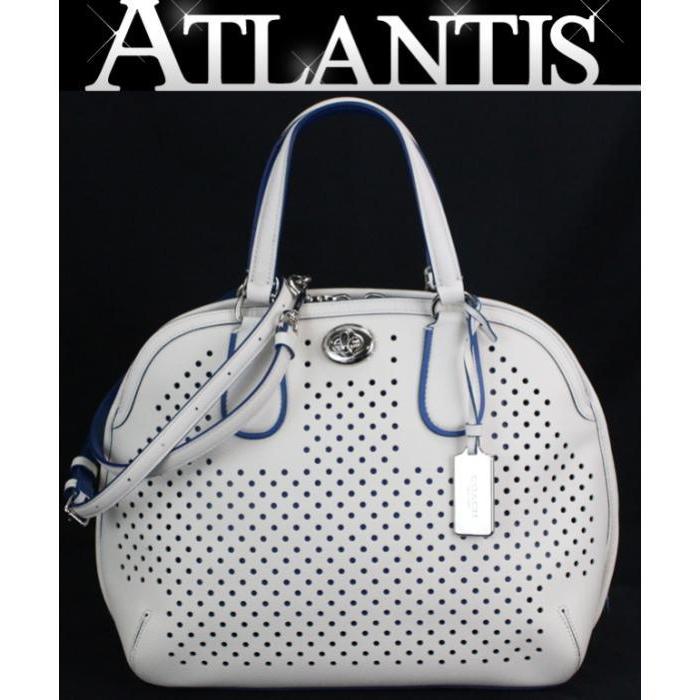 SALE 未使用 コーチ COACH 2WAYバッグ パンチング ハンド バッグ