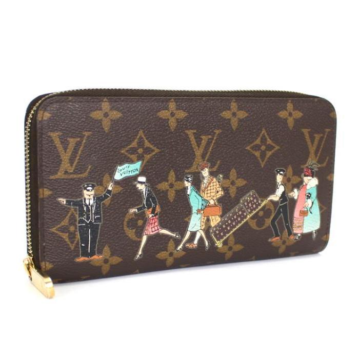 ルイヴィトン ジッピーウォレット モノグラム イリュストレ ローズ M60291 ルイヴィトン LOUIS VUITTON ジッピーウォレット ローズ モノグラム