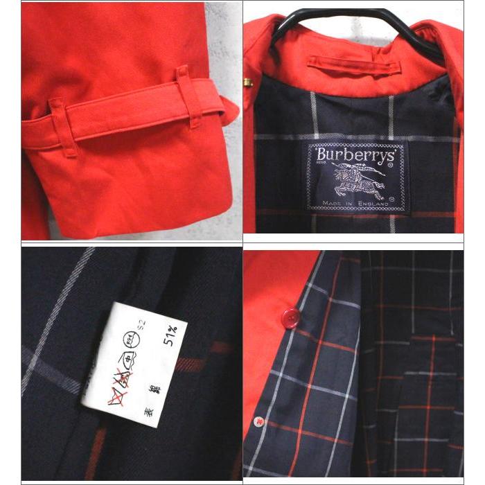 SALE 美品 バーバリー BURBERRY トレンチコート レディース 赤系 SALE 美品 バーバリー BURBERRY トレンチコート レディース 赤系