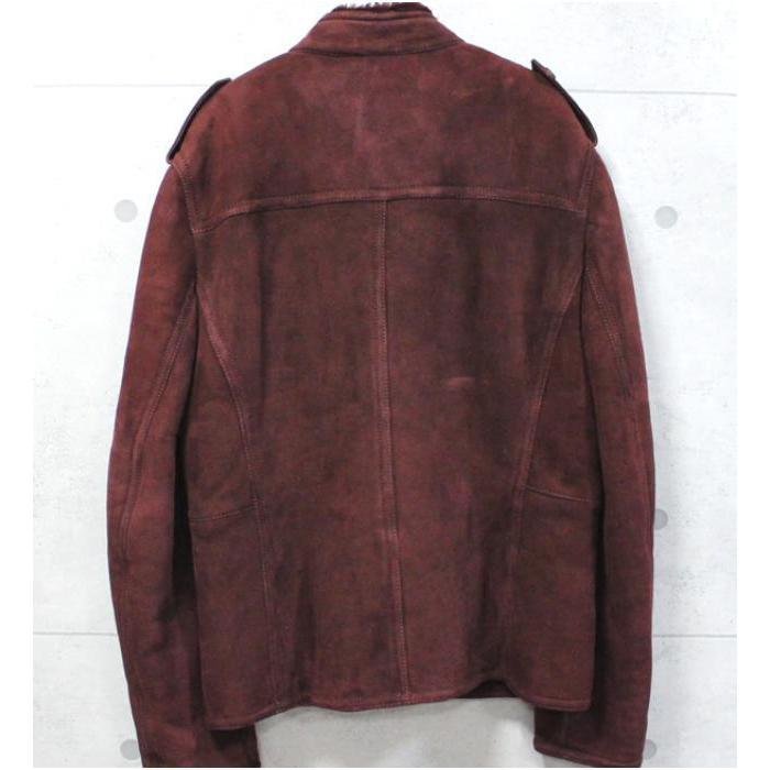 GUCCI SALE 美品 グッチ メンズ スエードジャケット ボルドー