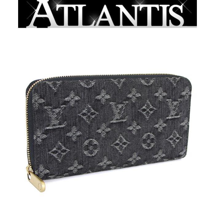 ⭐️ 極美品 ルイ・ヴィトン デニム ジッピーウォレット 長財布 ブラック 鑑定済 在庫処分 大SALE 極美品 ルイヴィトン ジッピーウォレット ラウンド