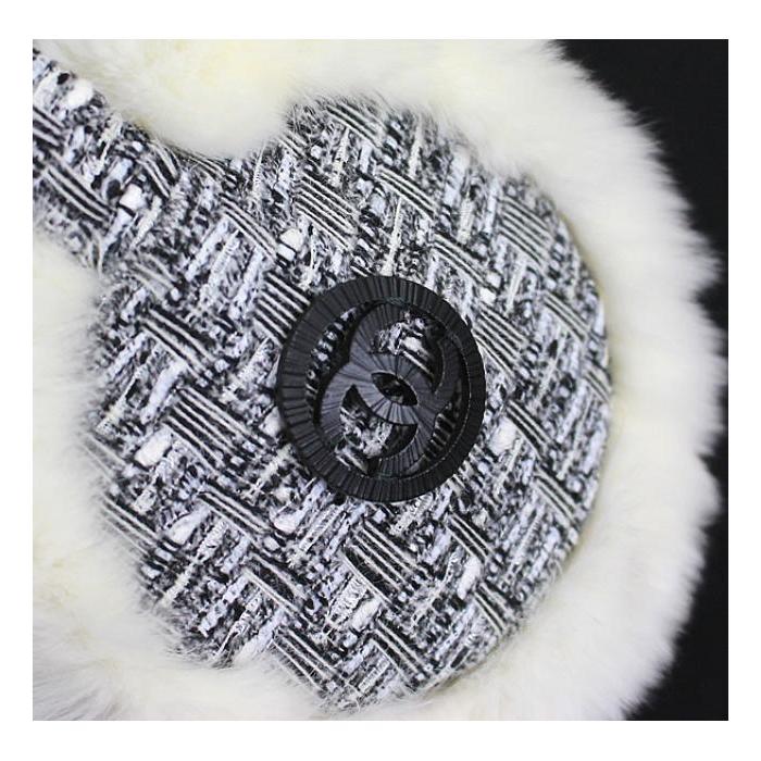 CHANEL（シャネル） 美品 ツイード イヤーマフラー 耳あて ココマーク