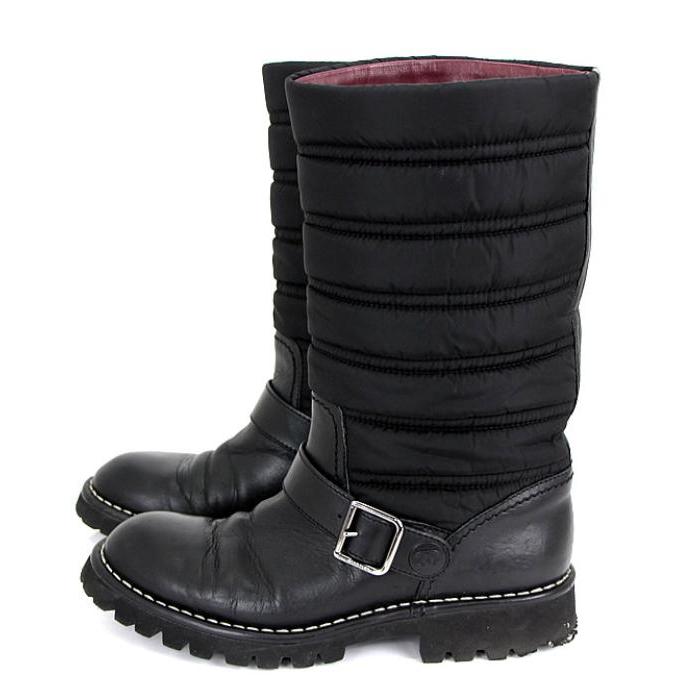 CHANEL（シャネル） 在庫処分 大SALE 美品 ロングブーツ ナイロン