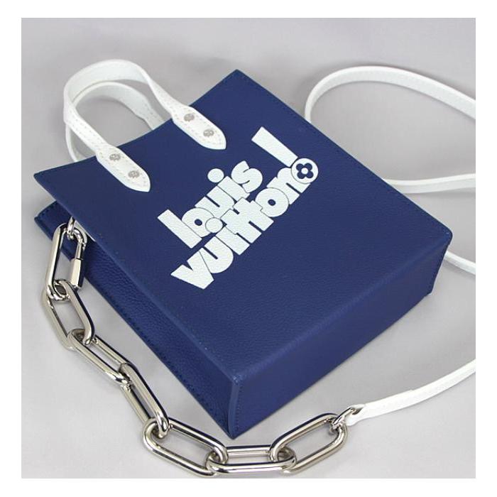 【LOUIS VUITTON/ルイヴィトン】【ヴァージル・アブロー エブリデイLV サック プラ XS M80841 ブルー 】 LOUIS VUITTON - 【LOUIS VUITTON/ルイヴィトン】【ヴァージル