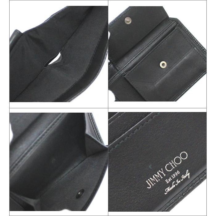 新品正規品 17AWモデル ジミーチュウ Albany スタッズ二つ折り財布 JIMMY CHOO（ジミーチュウ） 在庫処分 大SALE 二つ折り財布 ALBANY